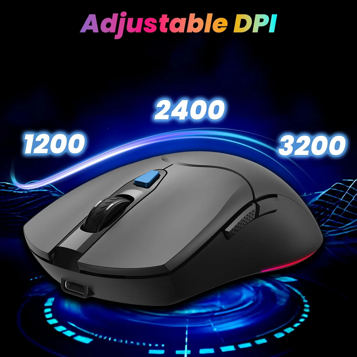 Ant Esports Wireless Gaming Keyboard Mouse Combo RGB (KM500 Pro) view 6